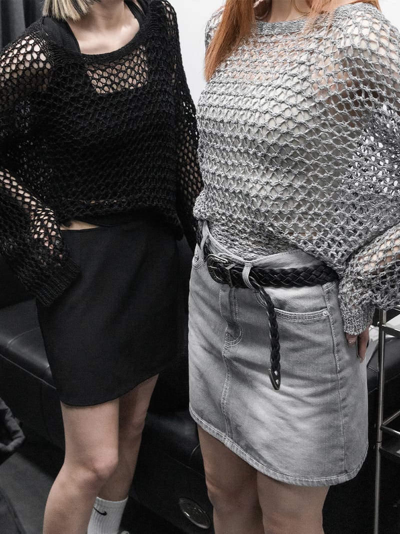 Detailed Mesh Long Sleeves 
