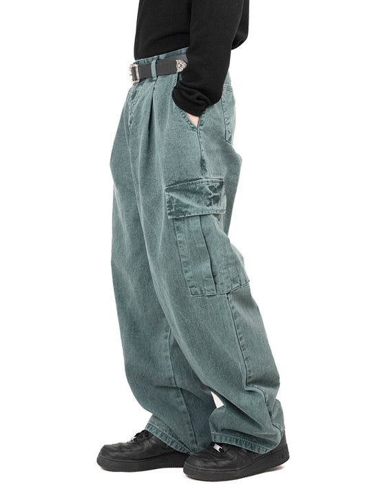 Over Balloon Pigment Cargo Pants 