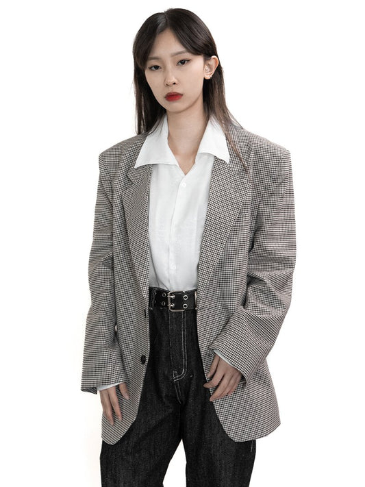 Checkered Blazer