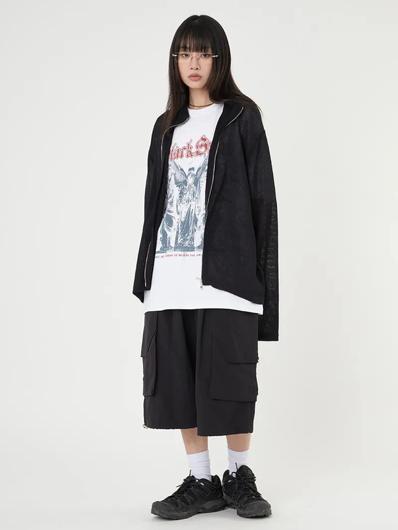 Black Swan Print Over T-Shirt 