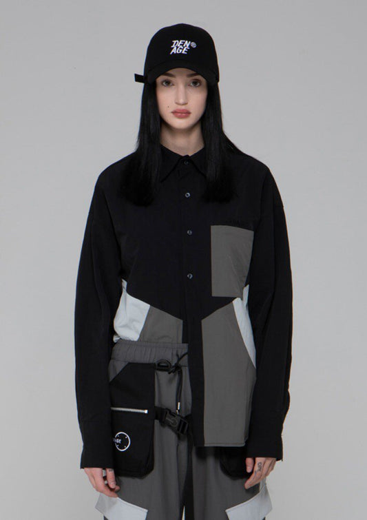 [DENAGE] BGW combine shirt Black_0077