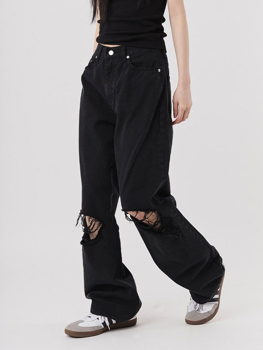 Vintage Destroyed Denim Pants 