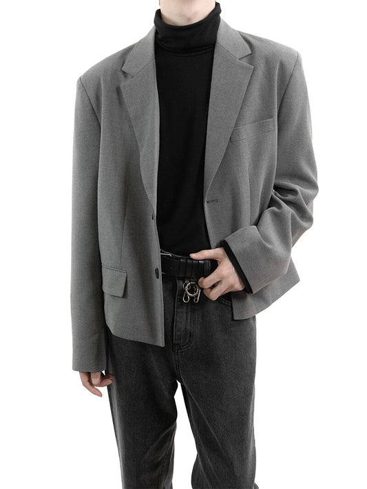 Short Point Crop Blazer