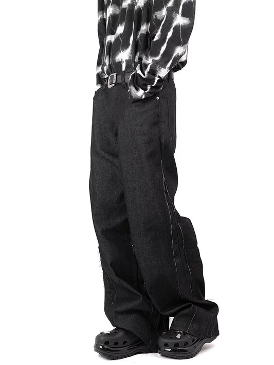 Slit Decorated Double-sided Pants 