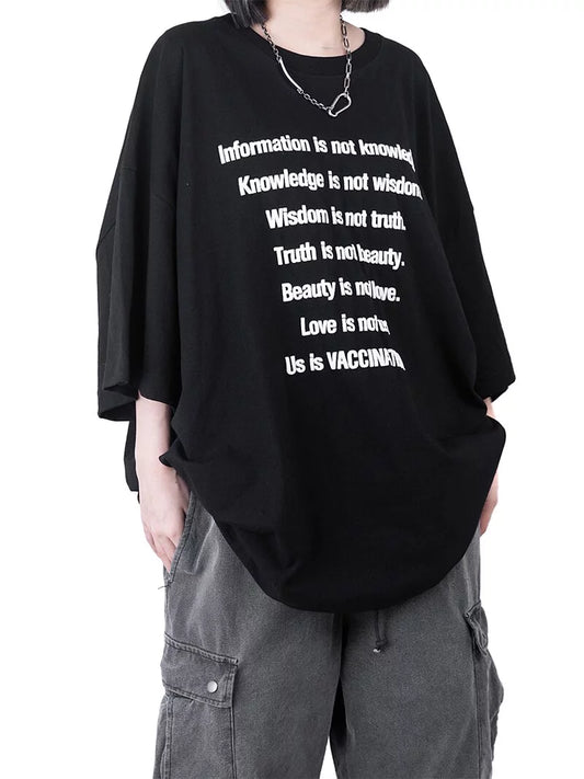 Slogan Over Half Tee 