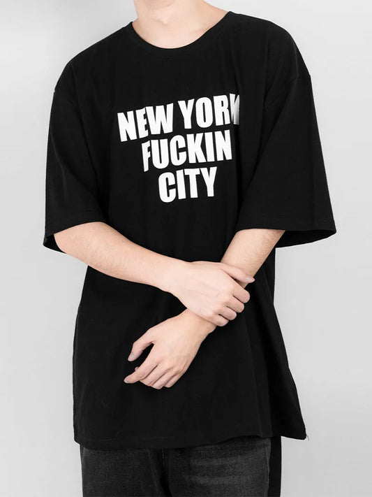 New York Printed Over T-shirt 