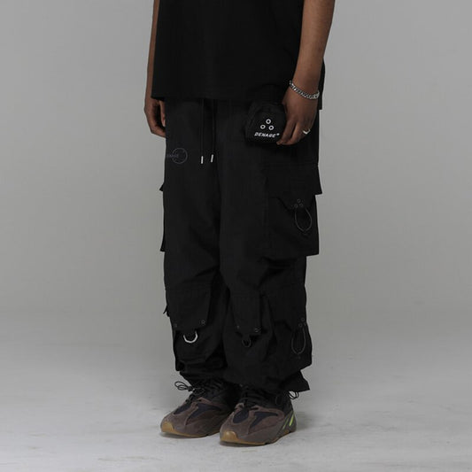 [DE-NAGE] 9 Pocket Cargo Pants Black_0050 