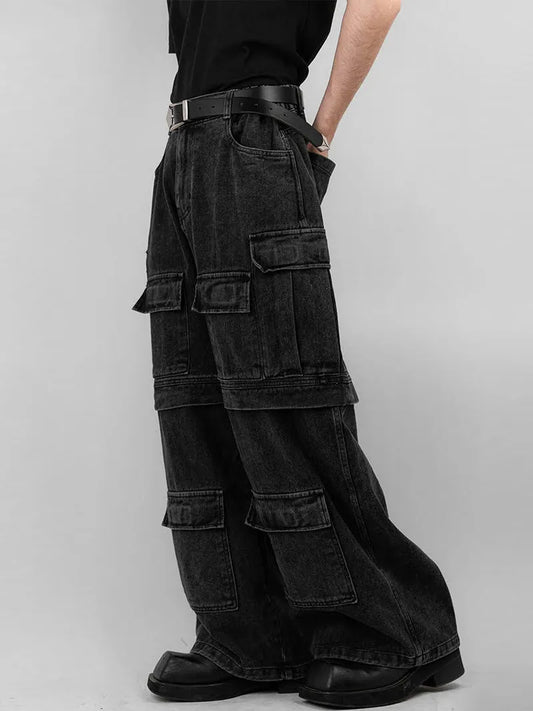 Cargo Pocket Wide Banding Denim 