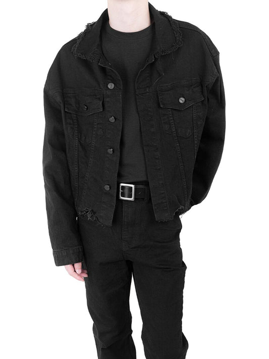 Damage Over Cropped Jacket