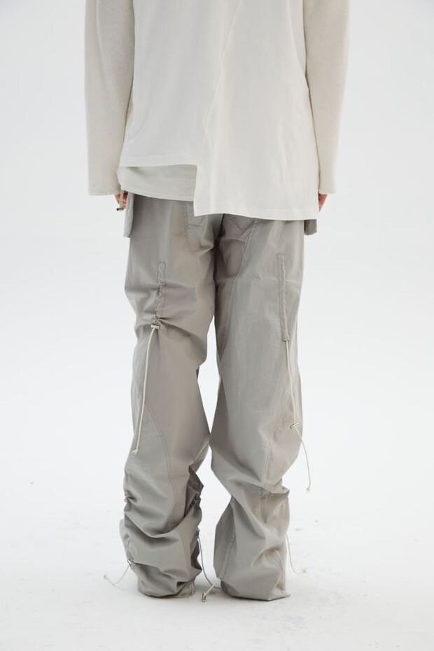 TKYESTUDIO RUCHED TROUSERS 