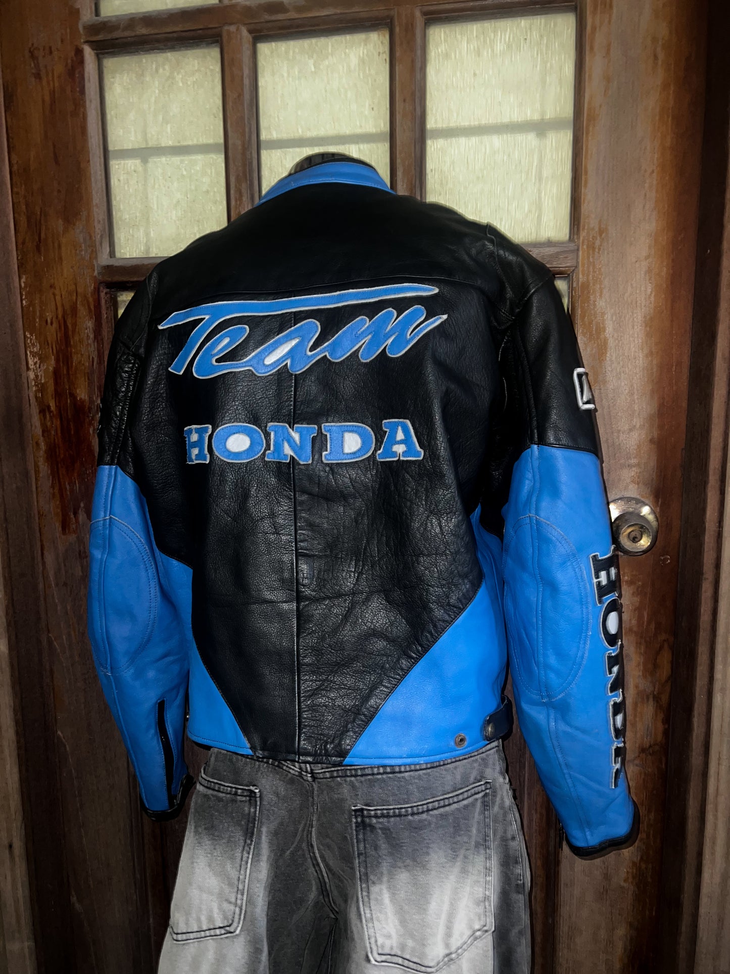 Vintage racing leather jacket
