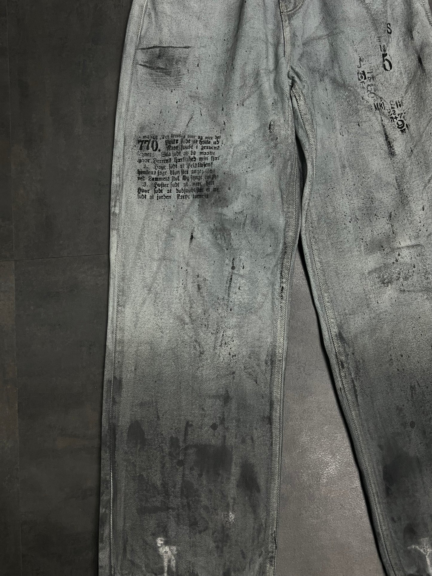 Smokey Washing Wide Pants