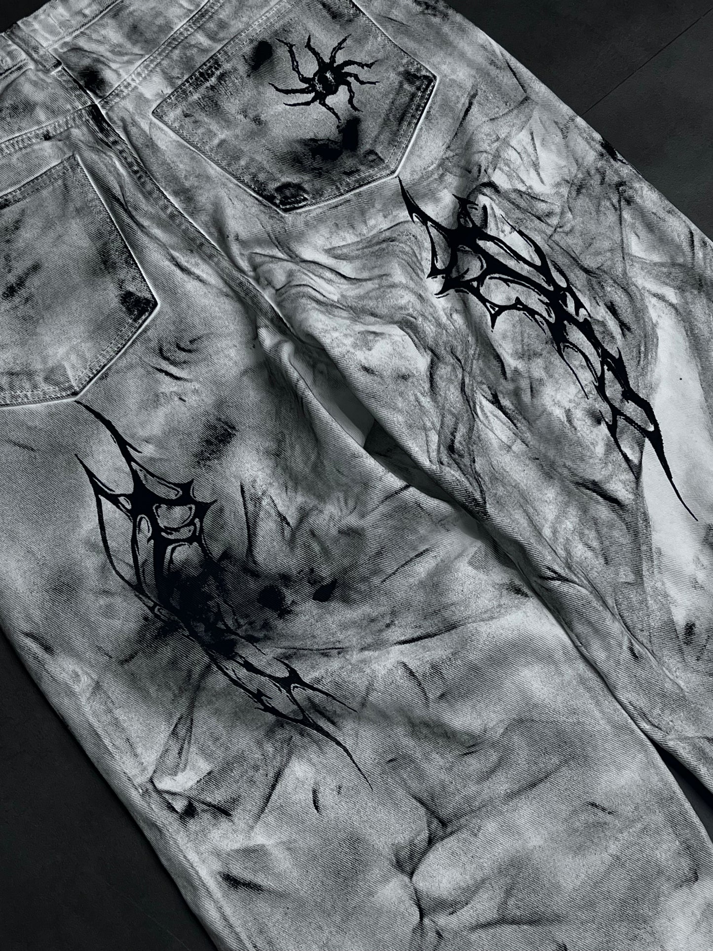 Tie-dye Damage Pants
