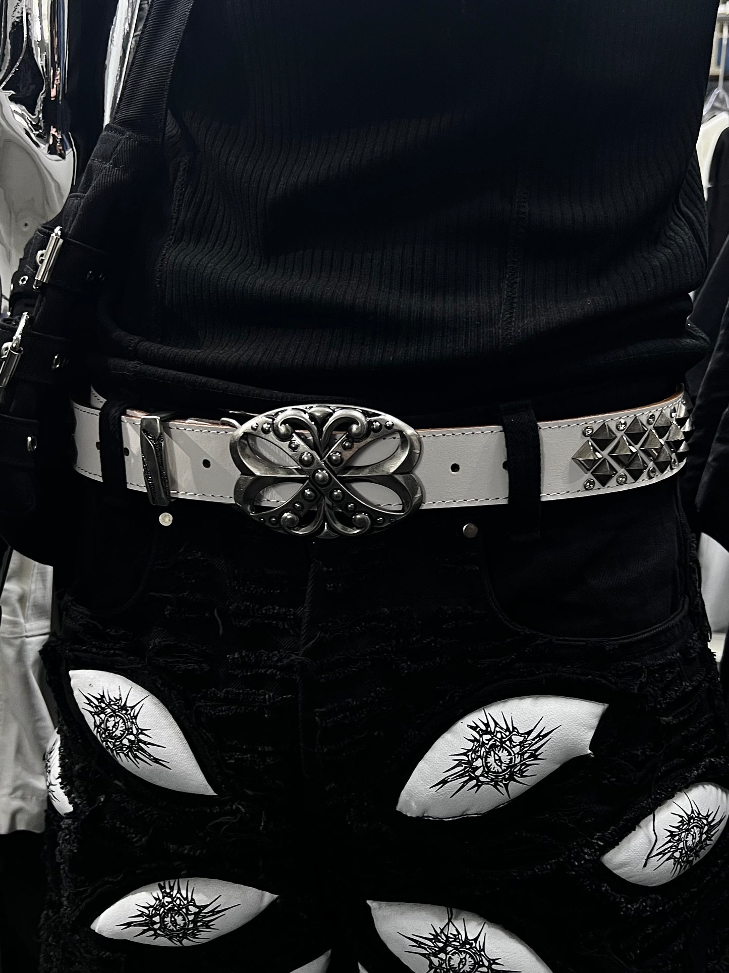 Diamond Plate Buckle Belt I'm