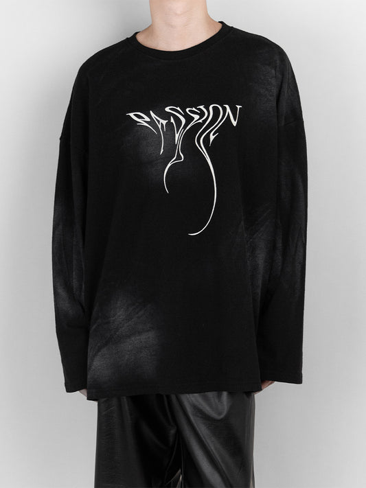 Heavy Dirty Washed Printed Long Sleeves 