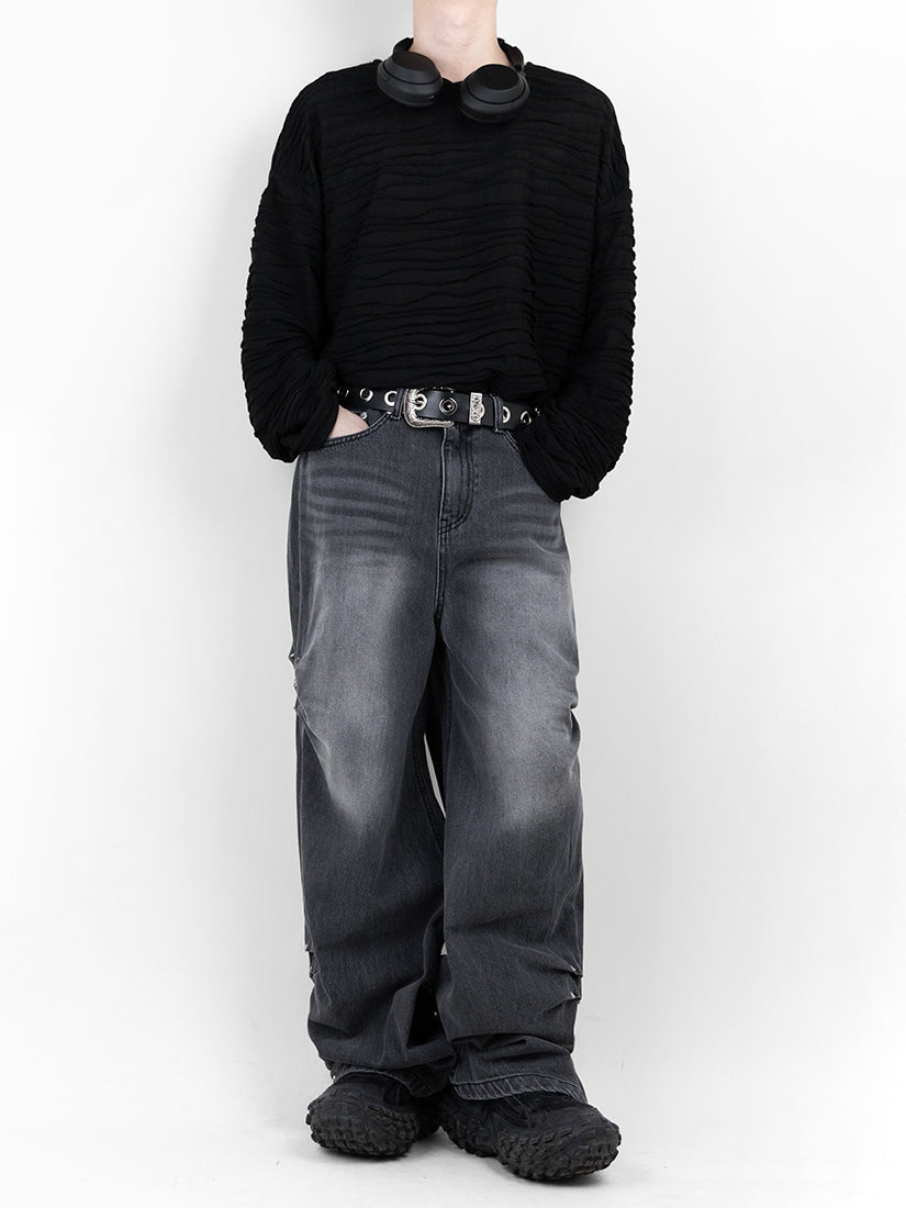 Curve Jacquard Long Sleeves 