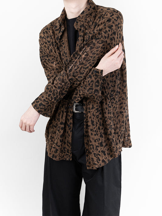 Leopard See-through Shirt