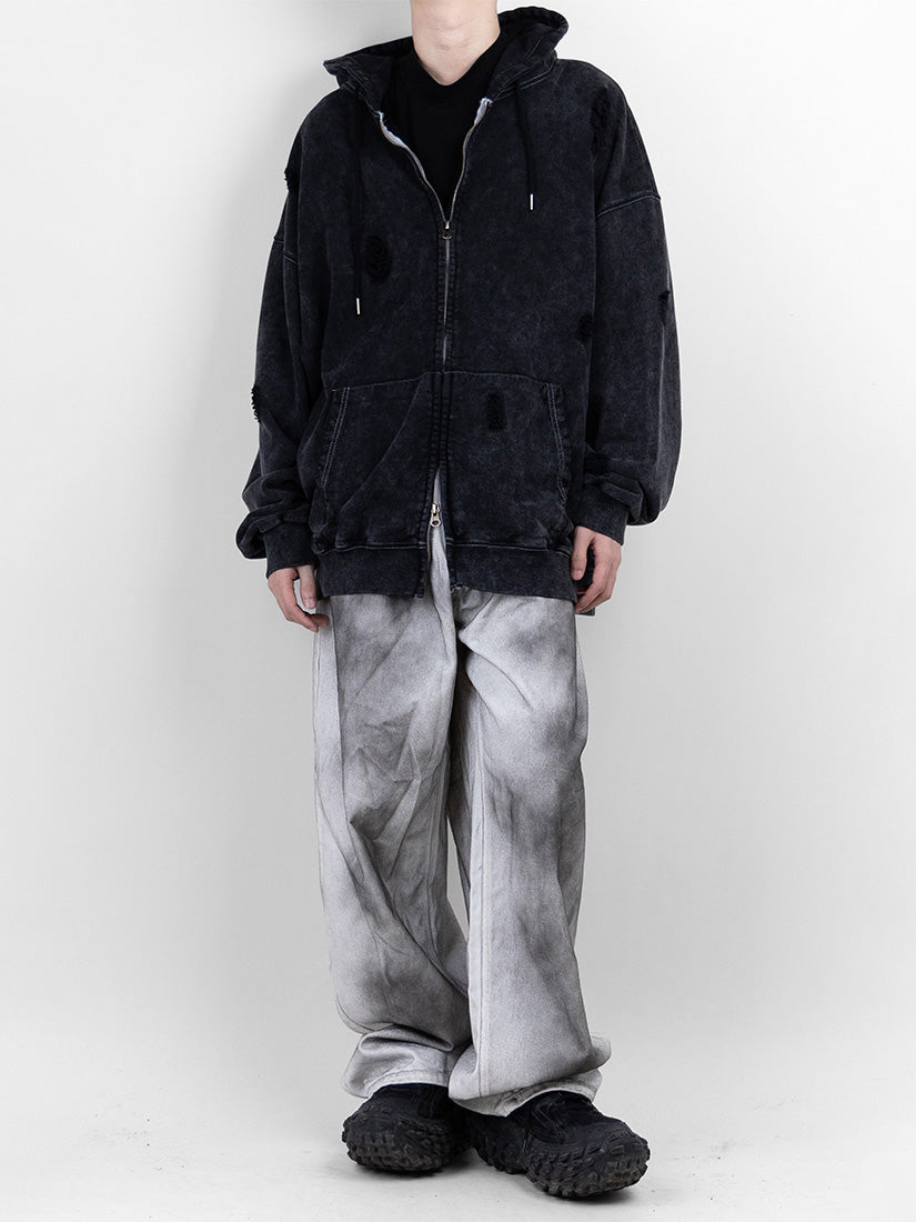 Selfa Vintage Over Hooded Zip-Up 