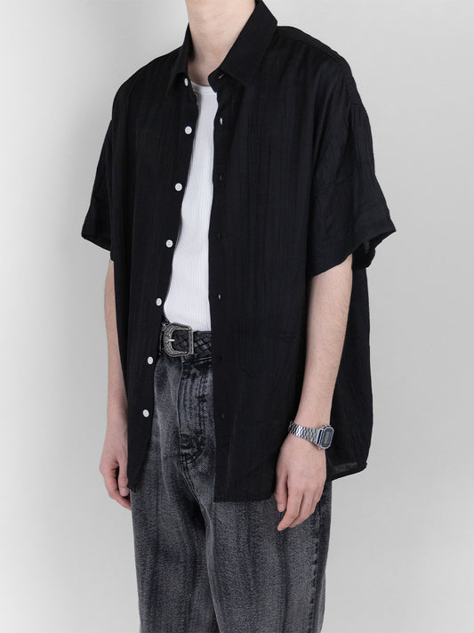 Pleated Short Sleeved Shirt