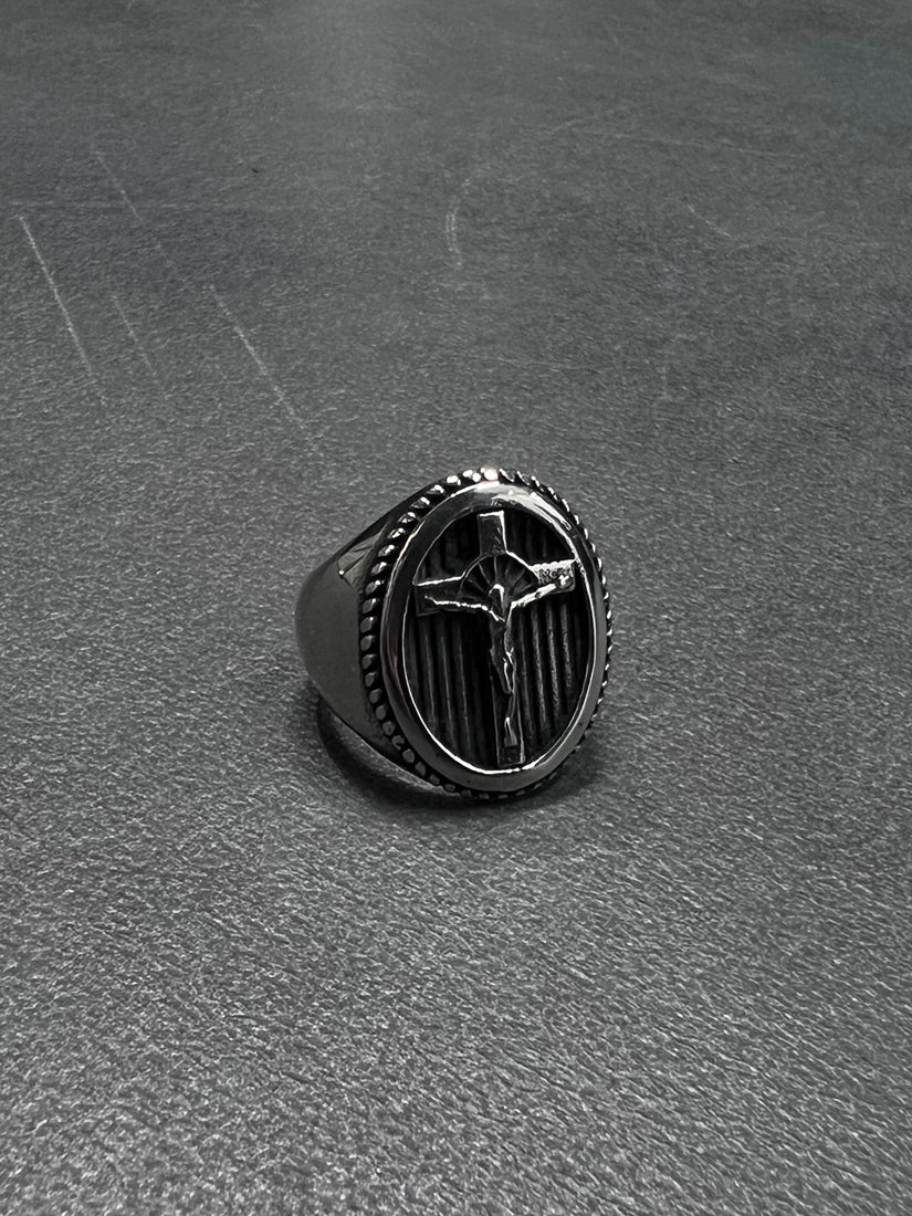 Surgical Steel  Jesus Ring