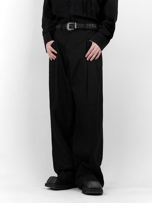 Front Pocket Wide Slacks