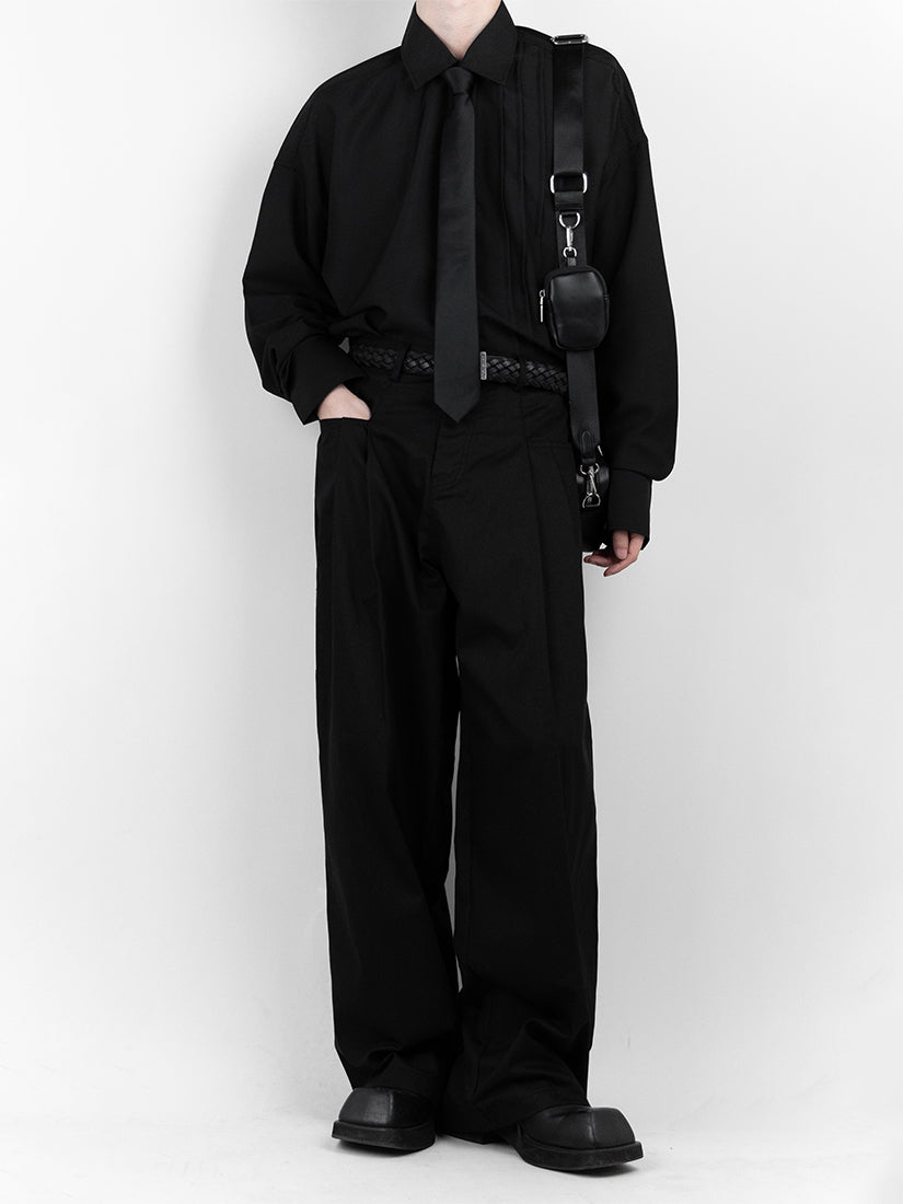 Front Pocket Wide Slacks