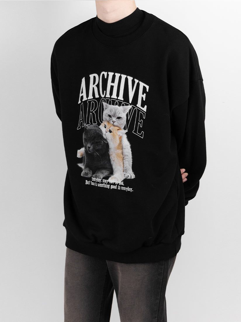 Alphabet cat sweatshirt 