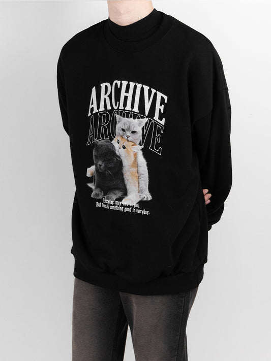 Alphabet cat sweatshirt 