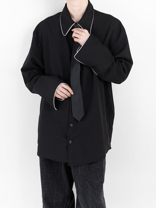 Cuff-Lined Long Shirt 