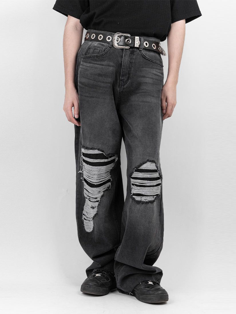 Cover up ripped jeans 