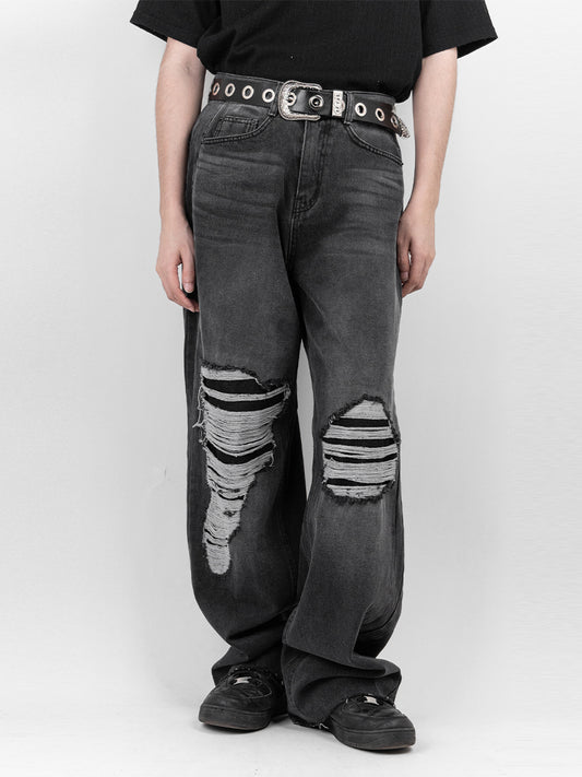Cover up ripped jeans 