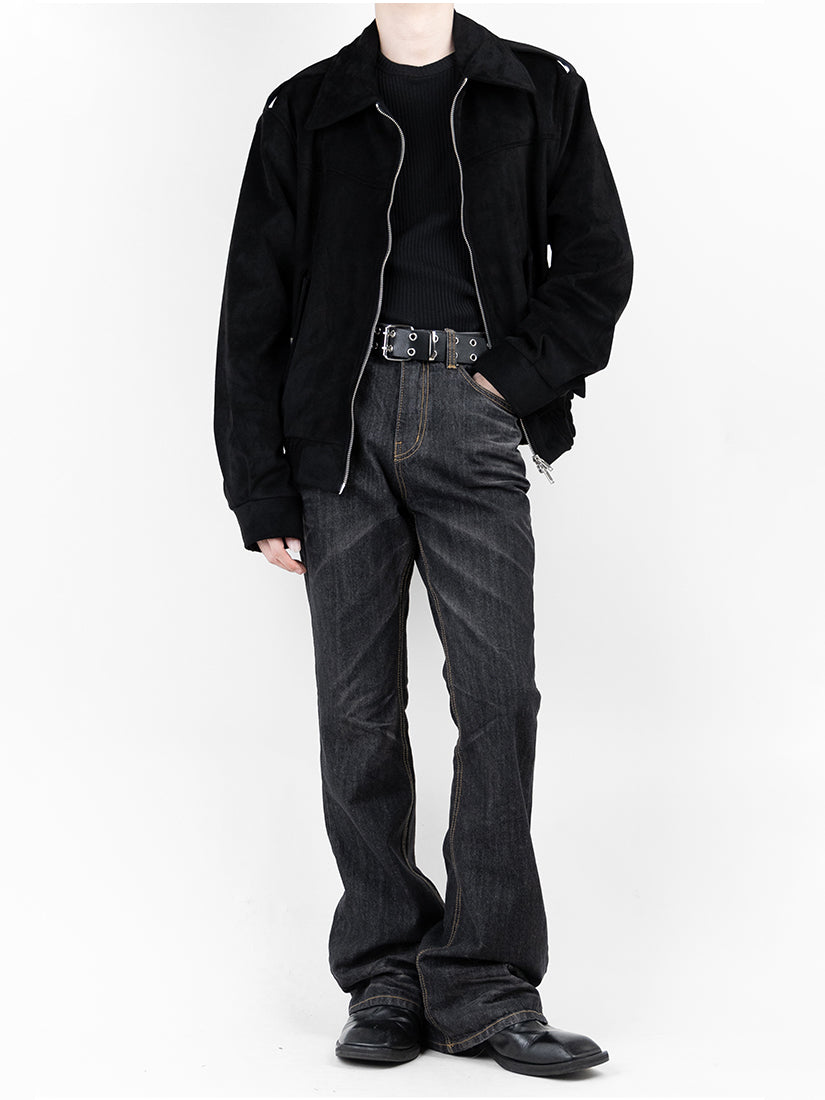 Shoulder Suede Jacket