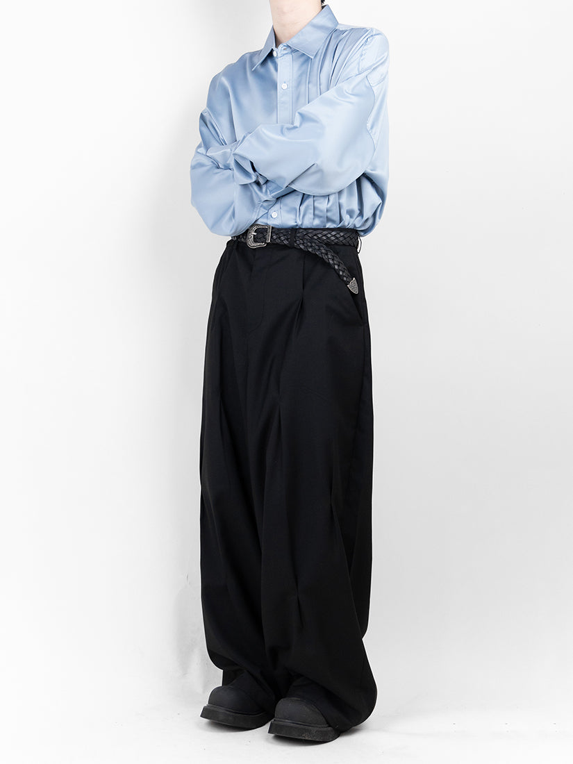 Unbalance Tuck Balloon Slacks