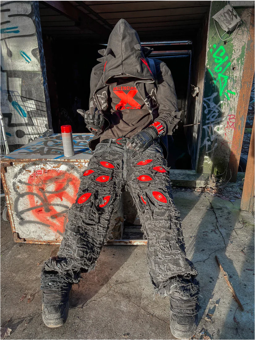 RED EYES PANTS (BAGGY) - REWORK