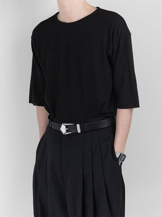 Basic Short Sleeves Knit 