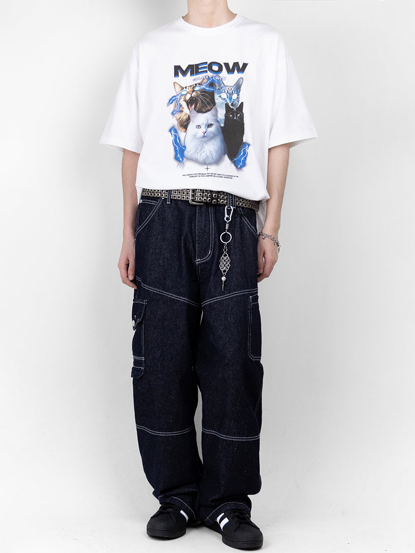 Galaxy Cat Print Tee