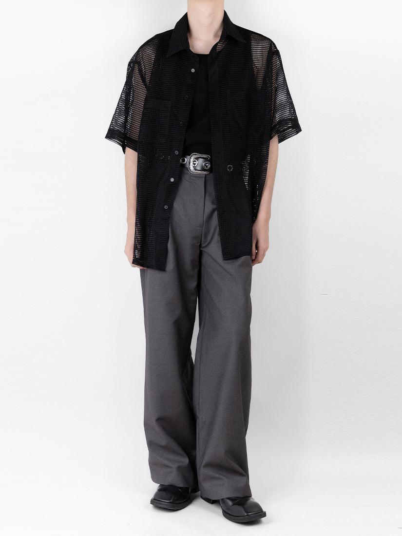 Net Short Sleeves Shirts