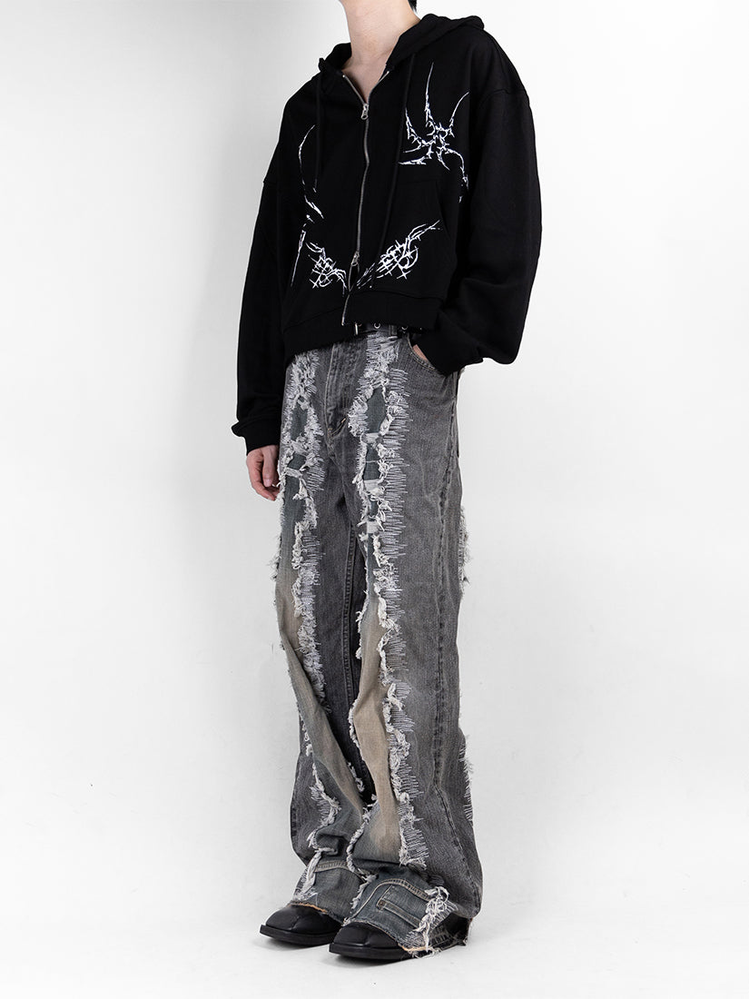 Printed Crop Jacket 02