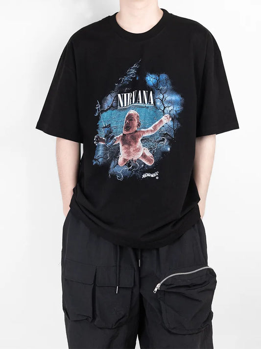 Nirvana Never Mind Cover Printed T-shirt