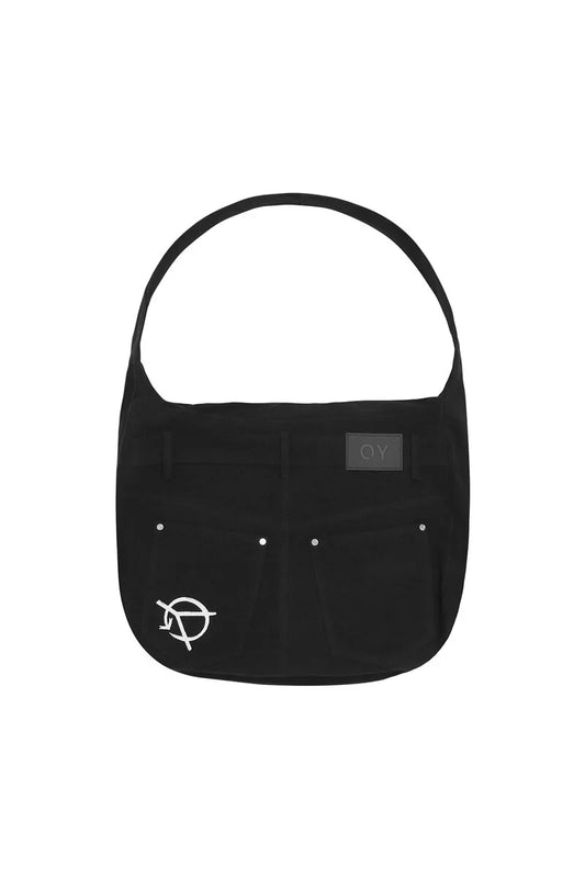 PANTS POCKET LOGO CROSS BAG-BLACK