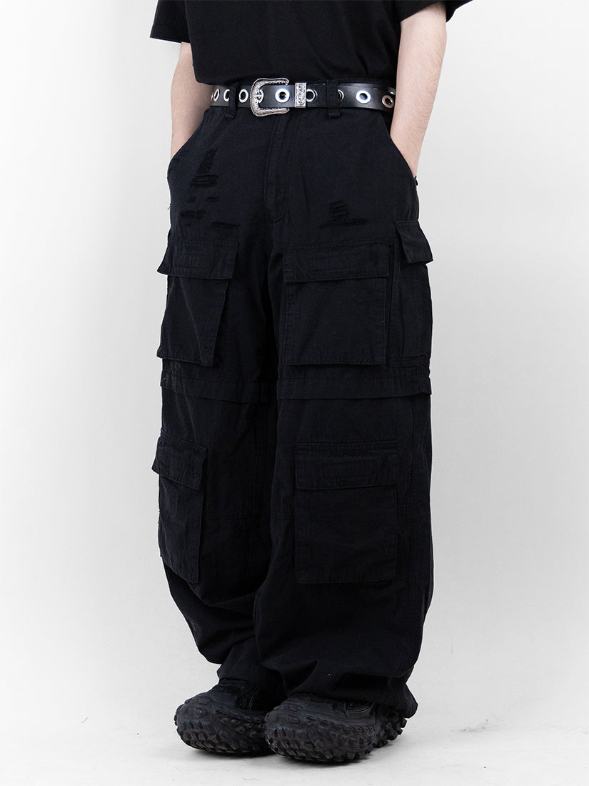 Damage Multi Cargo Pants 