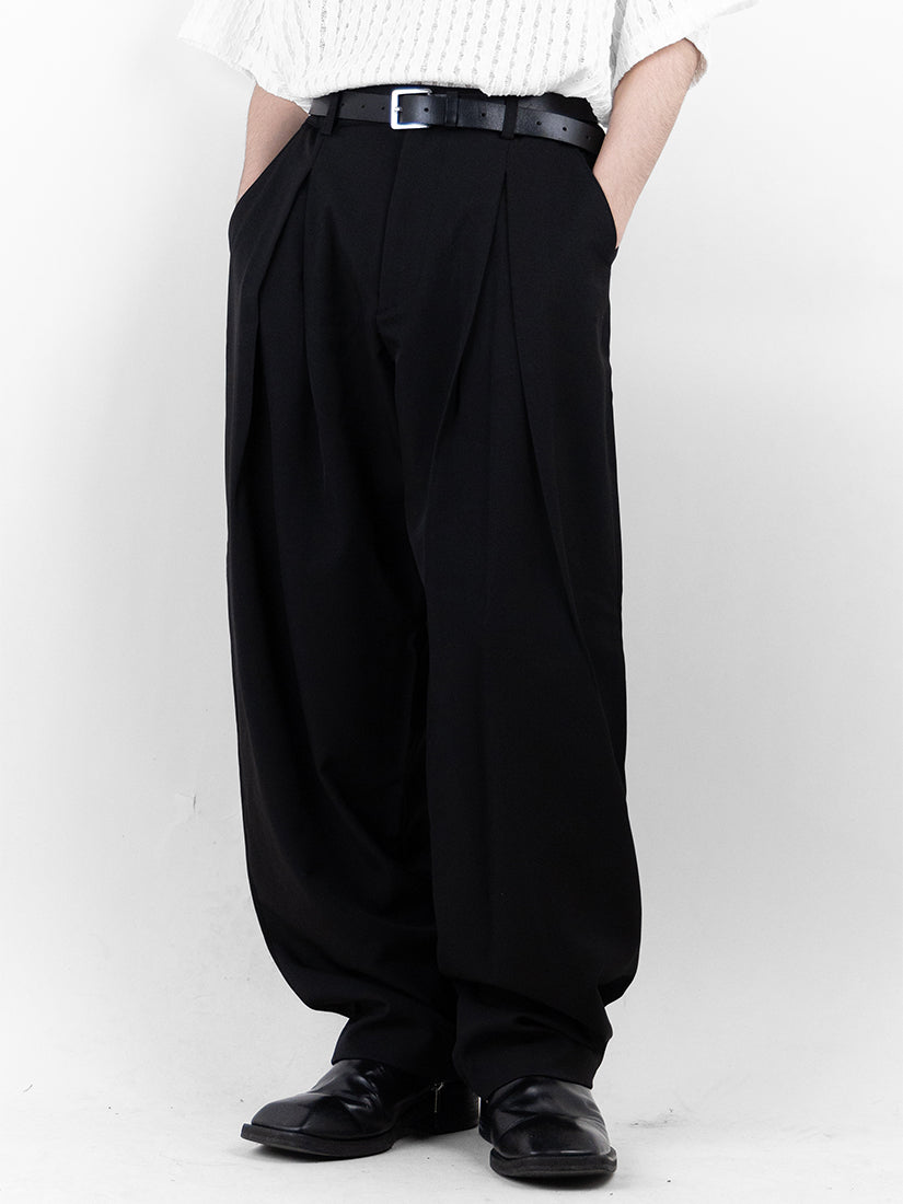 Wrinkle Wide Slacks 