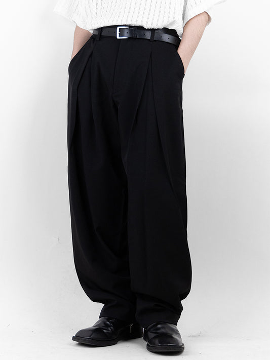 Wrinkle Wide Slacks 