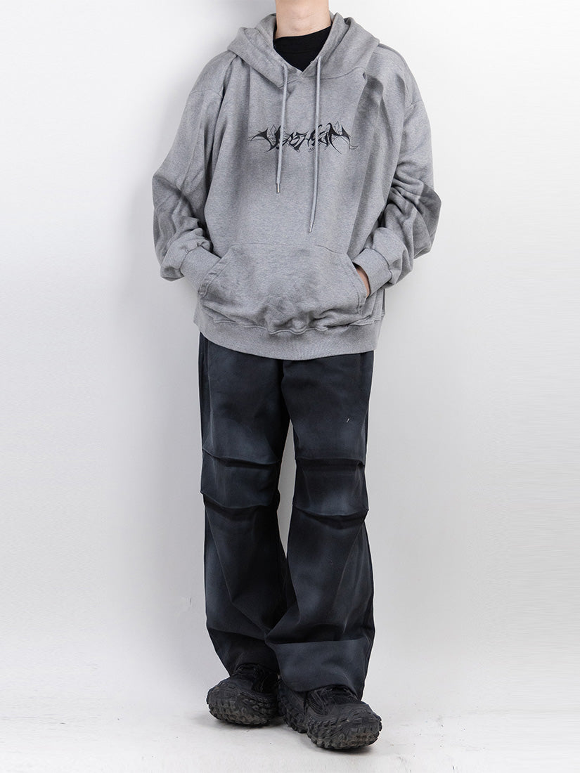 Front pocket Dirty Washed Wide Pants 