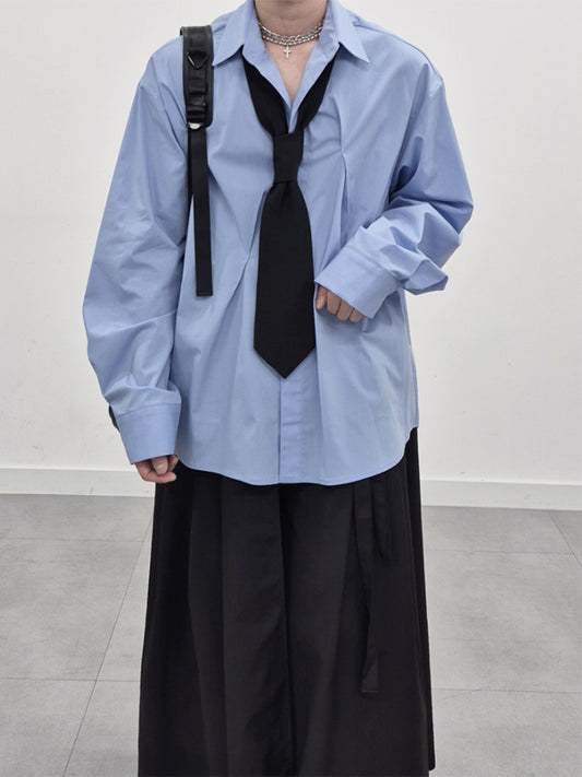Pleated Wide Shirt