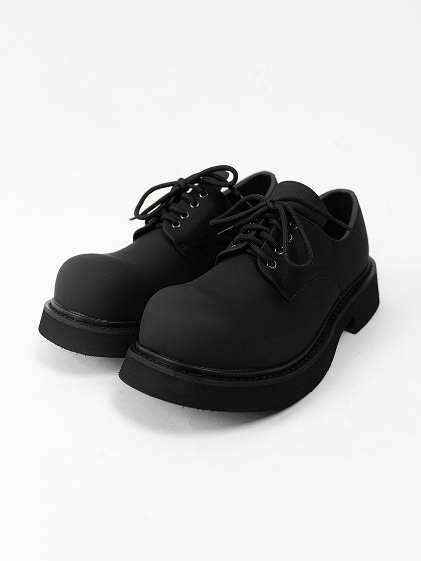 Niche Round Toe Leather Shoes 