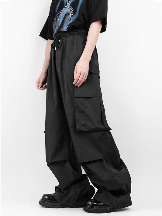 Trudy pintuck balloon wide shirring cargo pants 