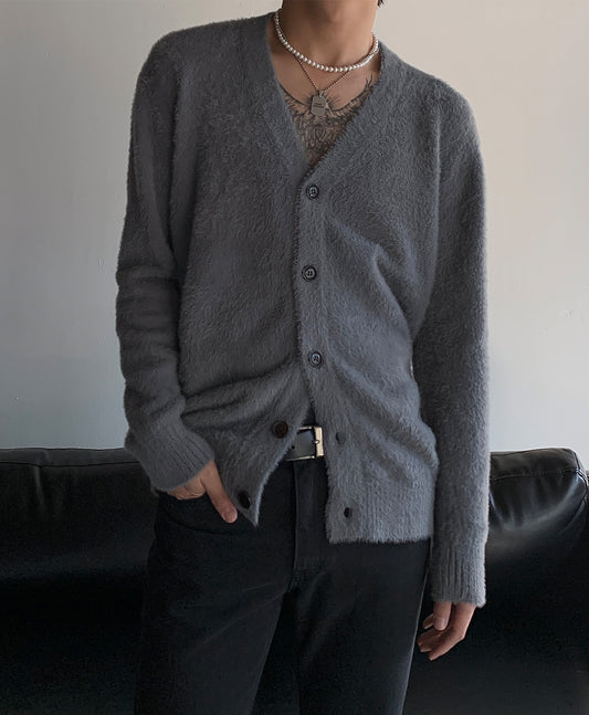Mohair V-neck Cardigan 