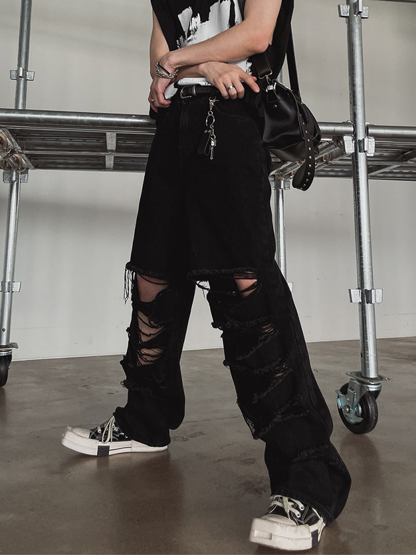 Under savage wide black denim 
