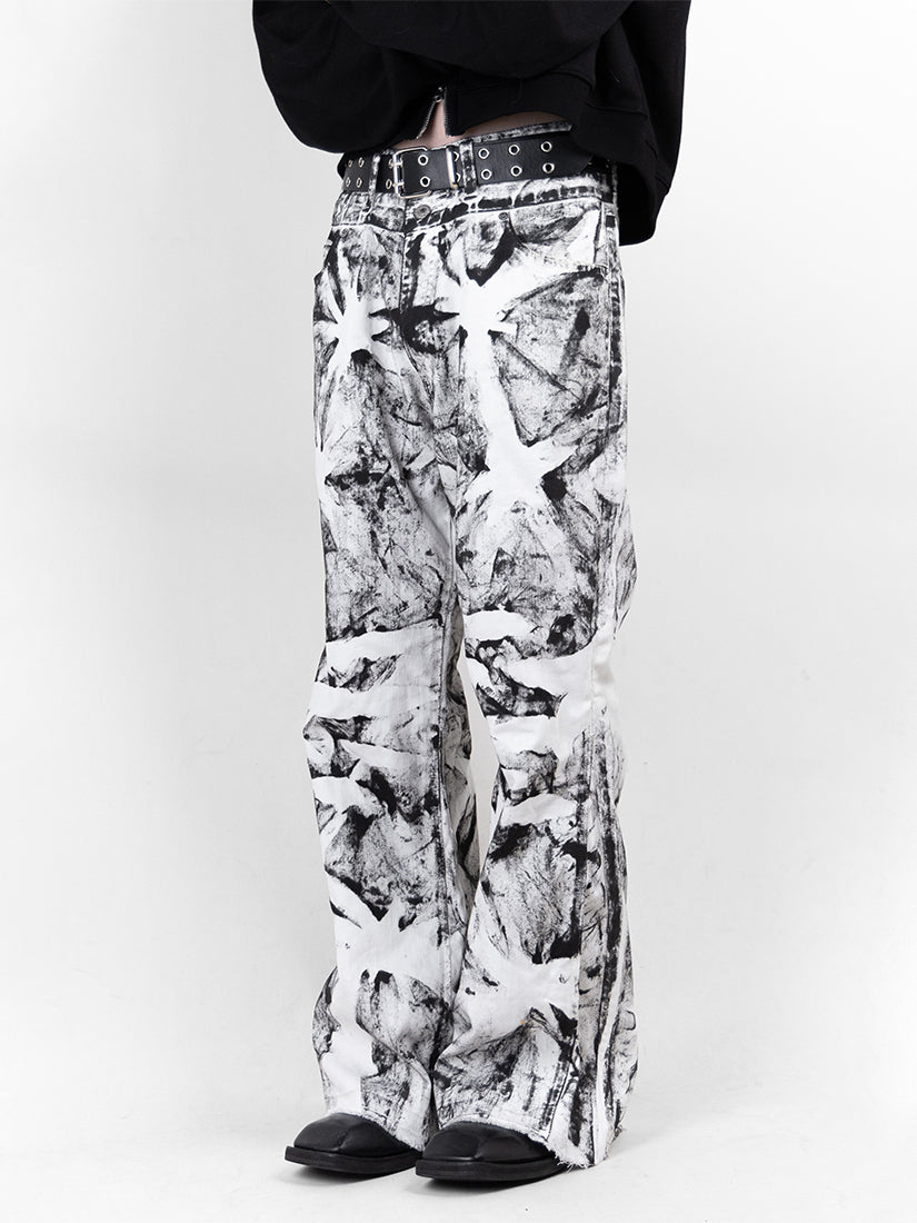 Tie-Dye Painting Pants 01 